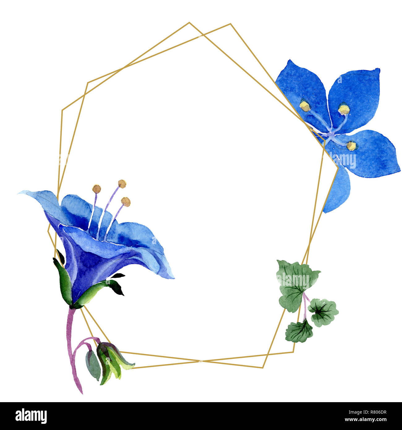 Blue and Gold Flower Filled Vase Frame, Handmade Paper Flowers – Crystal  Compass Design