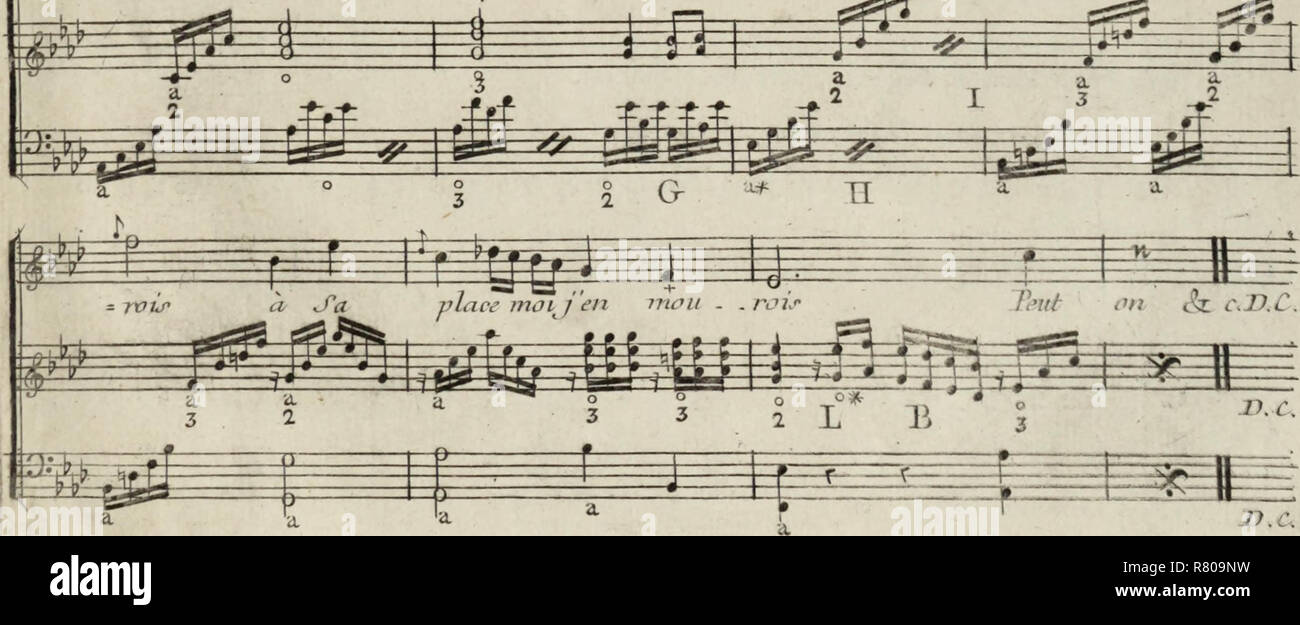 'Methode de harpe pour apprendre seul et en peu du temps a jouer cet instrument : avec un principe tres simple pour l'accorder' (1779) Stock Photo