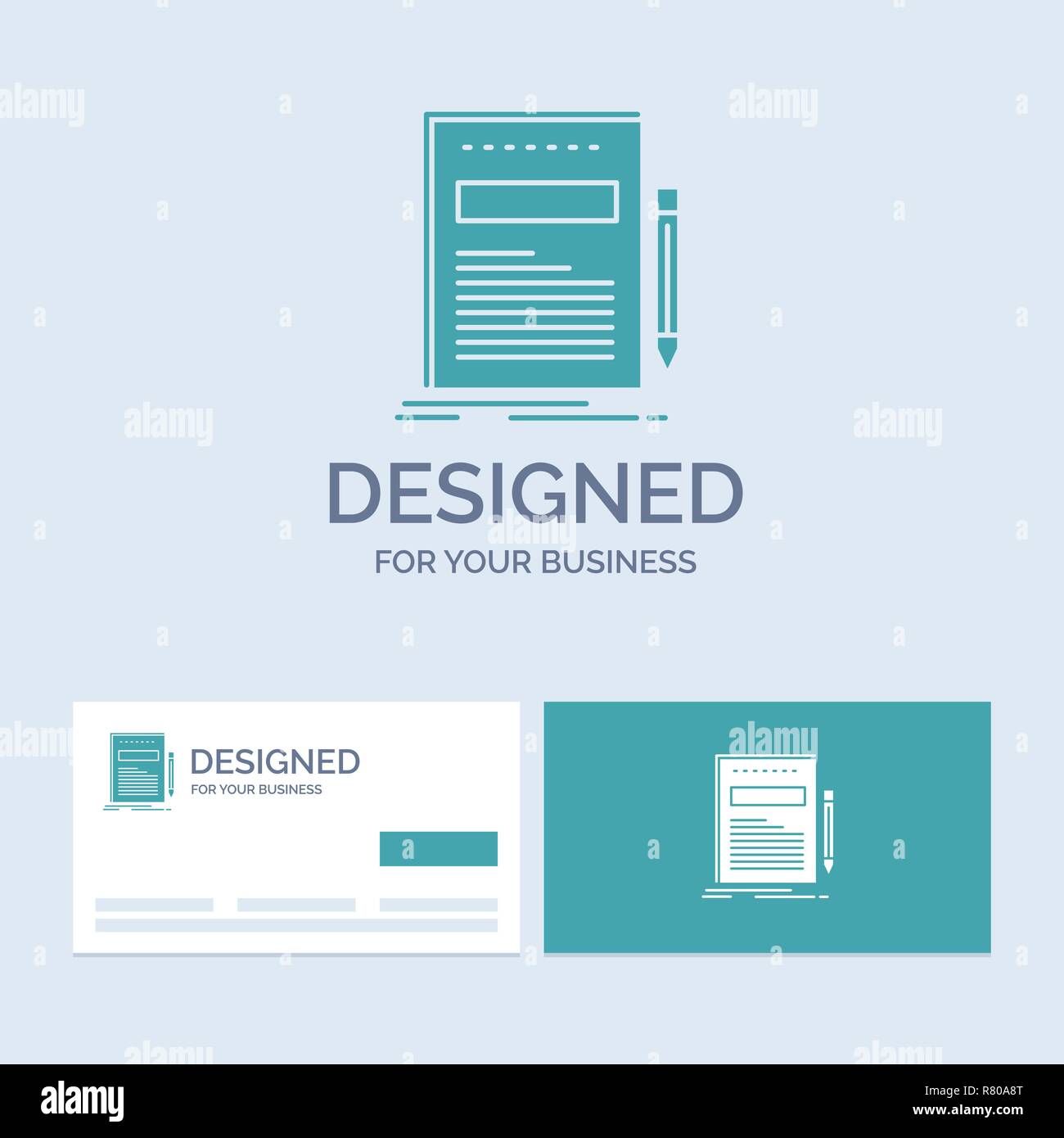 Business Document File Paper Presentation Business Logo Glyph