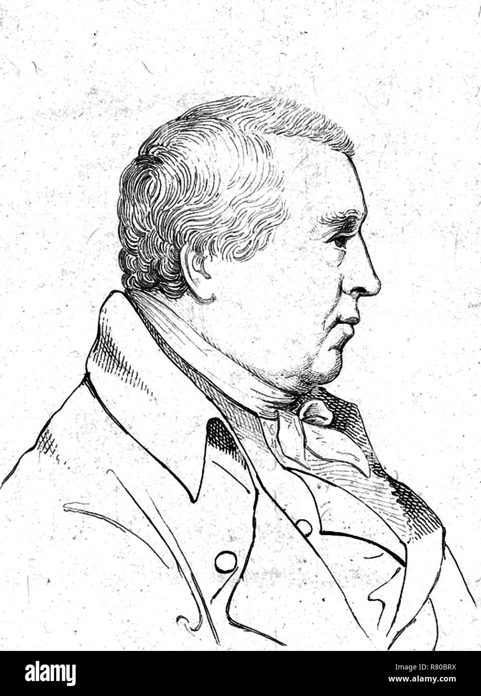 WILLIAM COBBETT (1763-1835) English MP, farmer, political reformer and author of Rural Rides (1830) Stock Photo