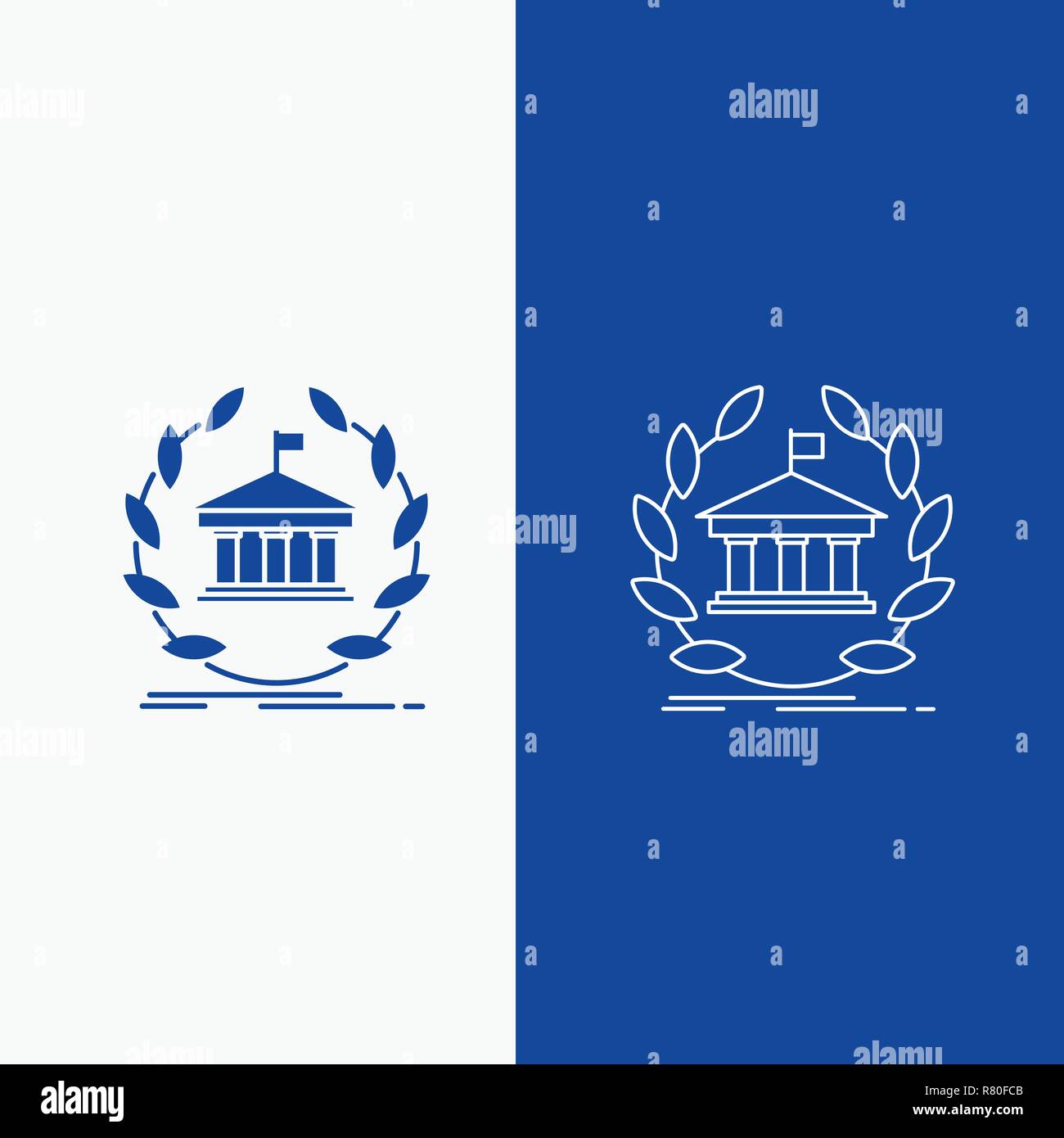 Bank Banking Online University Building Education Line And