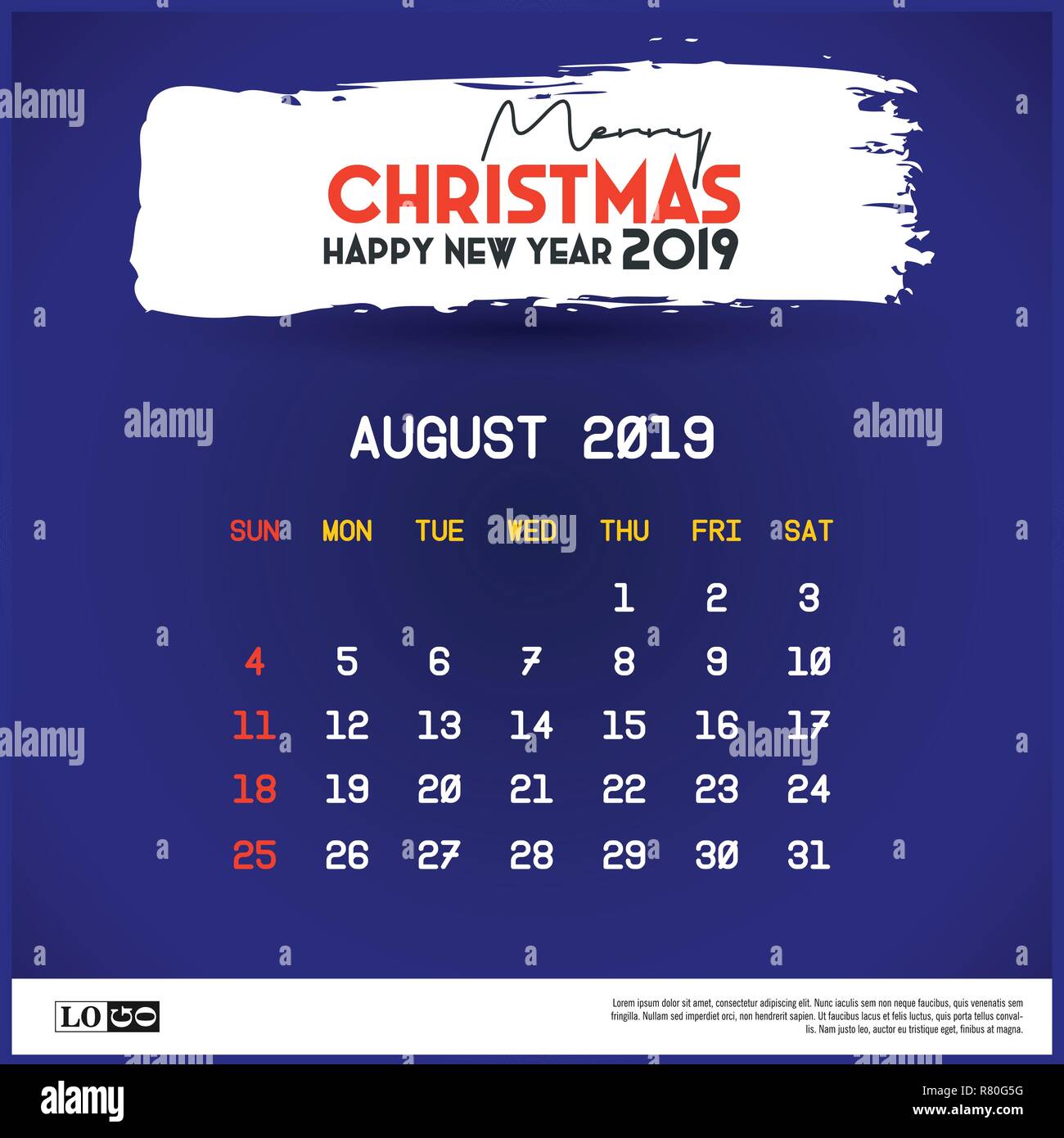 august 2019 calendar template merry christmas and happy new year calendar template august 2019