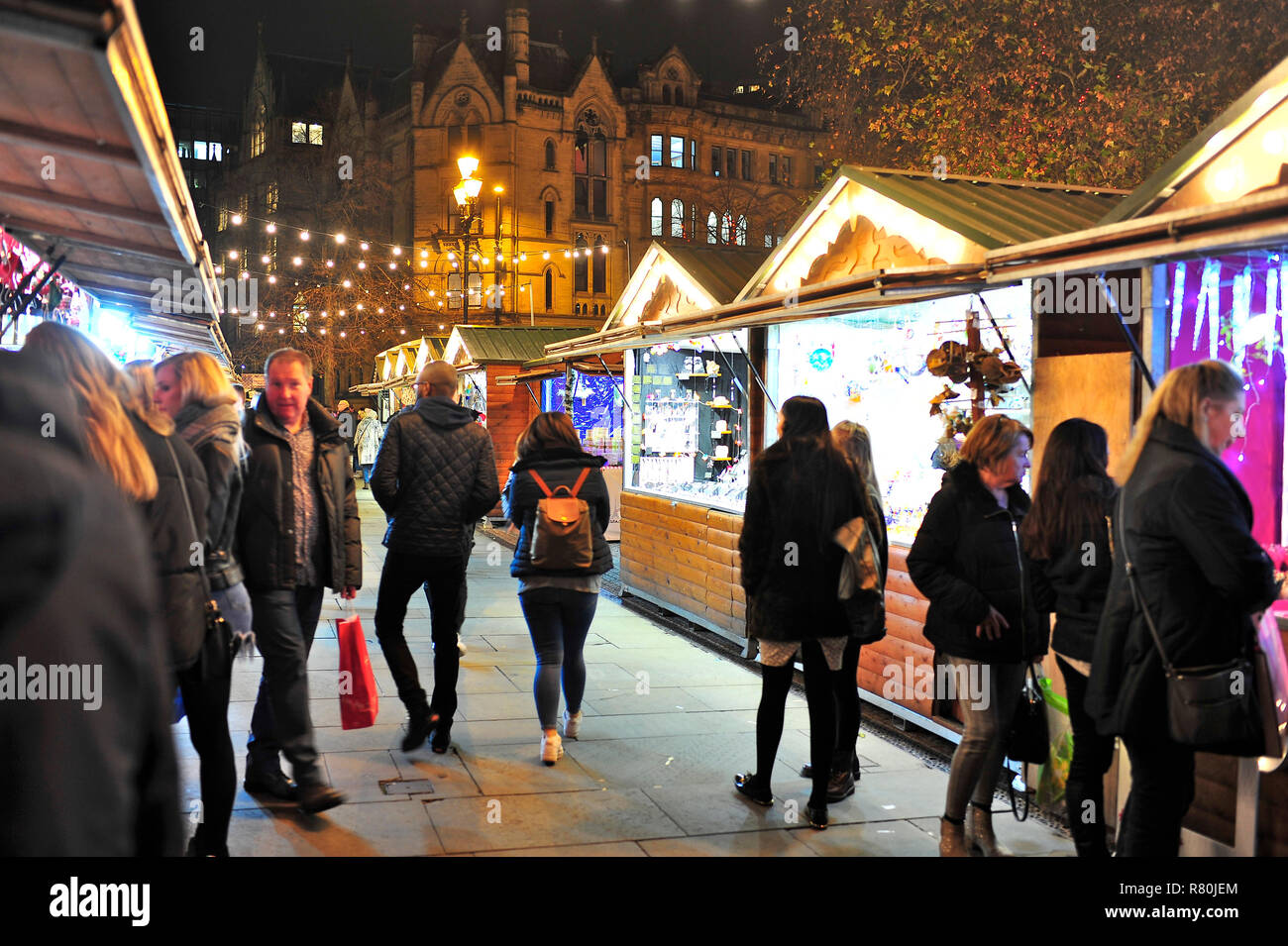 Manchester Christmas Markets 2018 Stock Photo
