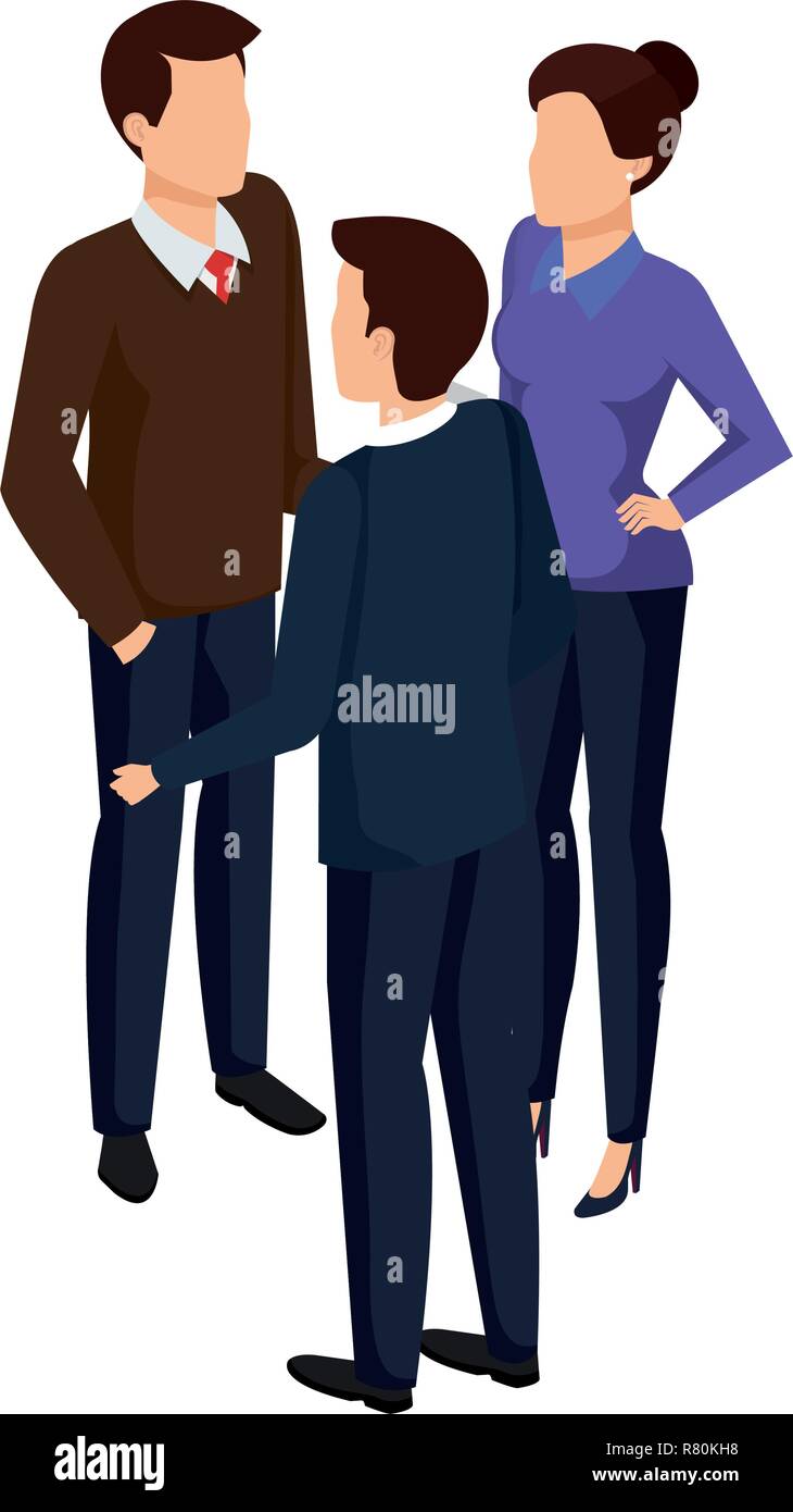 group of business people avatars characters Stock Vector Image & Art ...