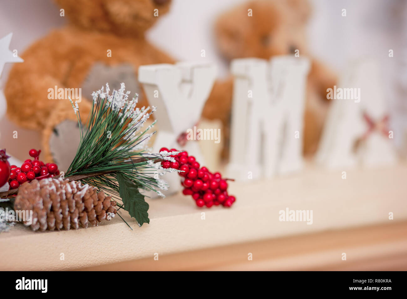 Cozy holiday decoration Stock Photo