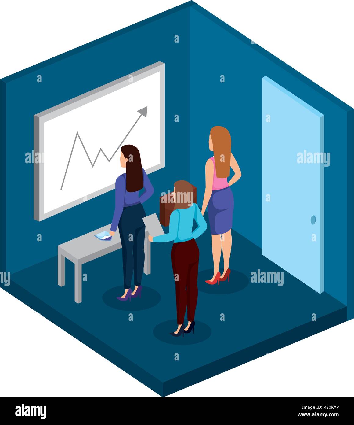 group of businesswomen in the office Stock Vector Image & Art - Alamy