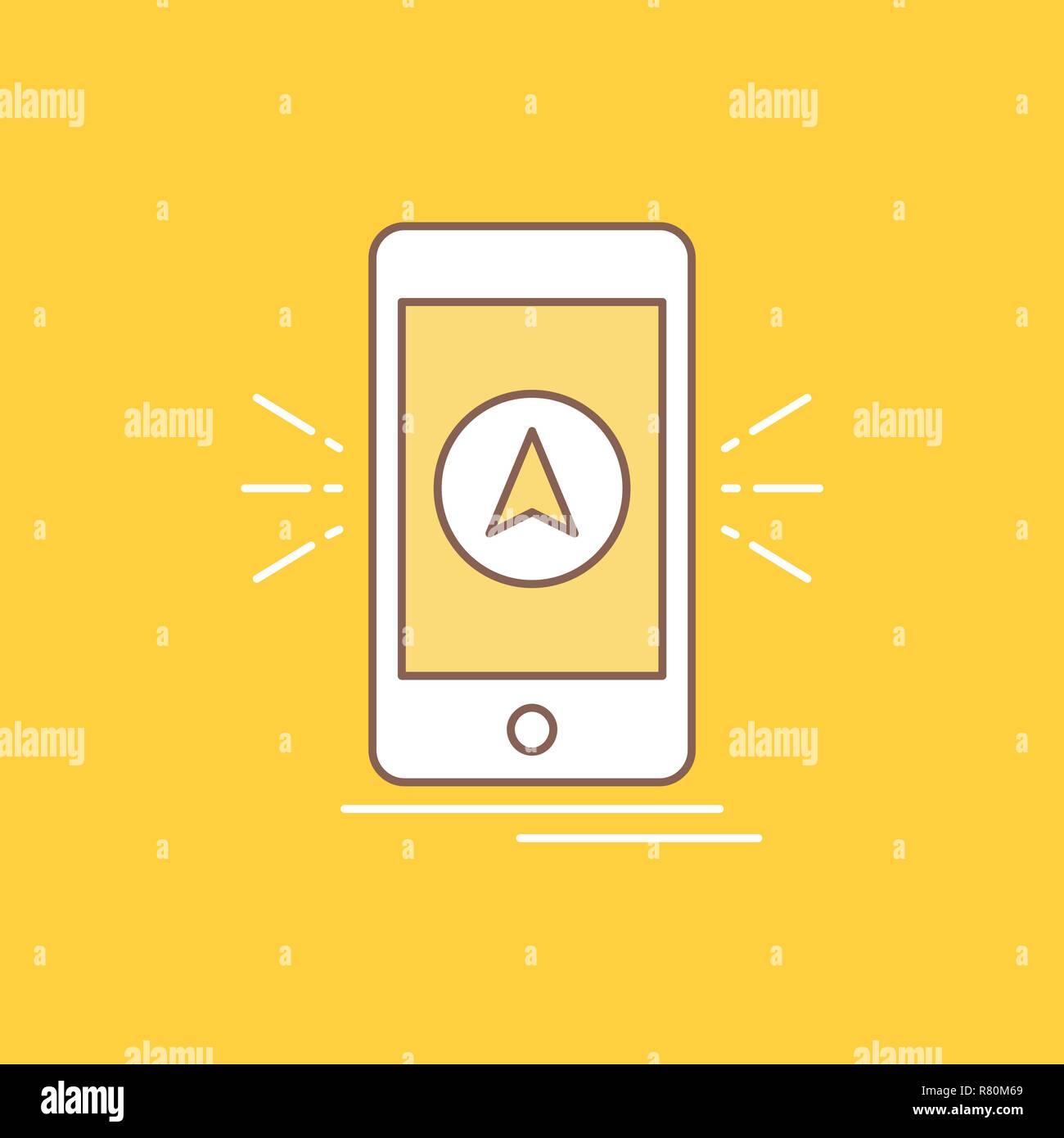app, camping, gps, location Flat Filled Icon. Beautiful Logo button over background for and UX, website or mobile applicati Stock Vector Image & Art - Alamy