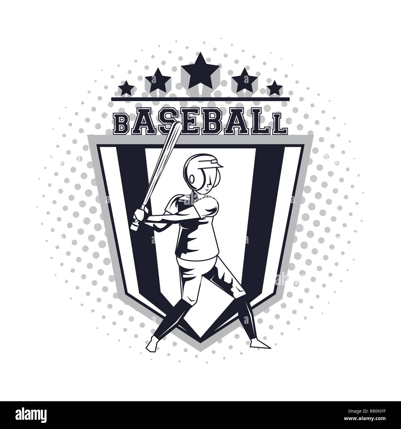 baseball player icon Stock Vector Image & Art - Alamy