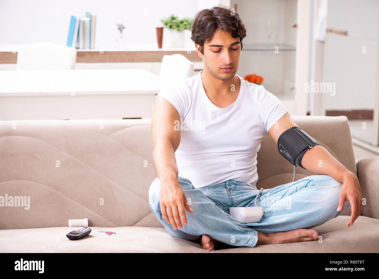 Yoga man blood hi-res stock photography and images - Alamy