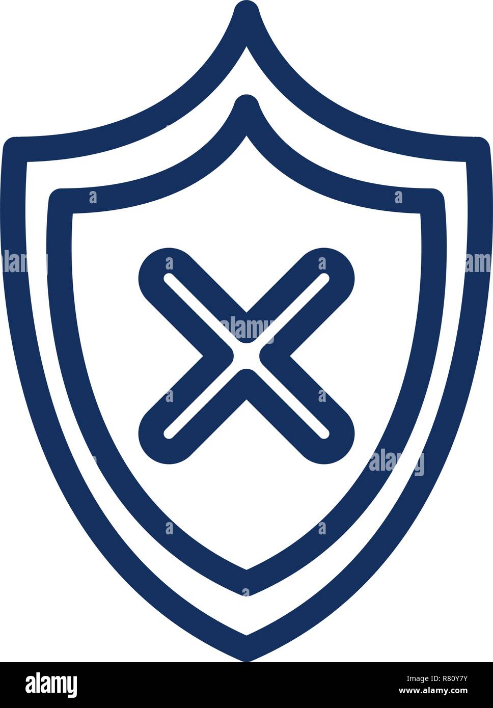 shield security isolated icon vector illustration design Stock Vector ...