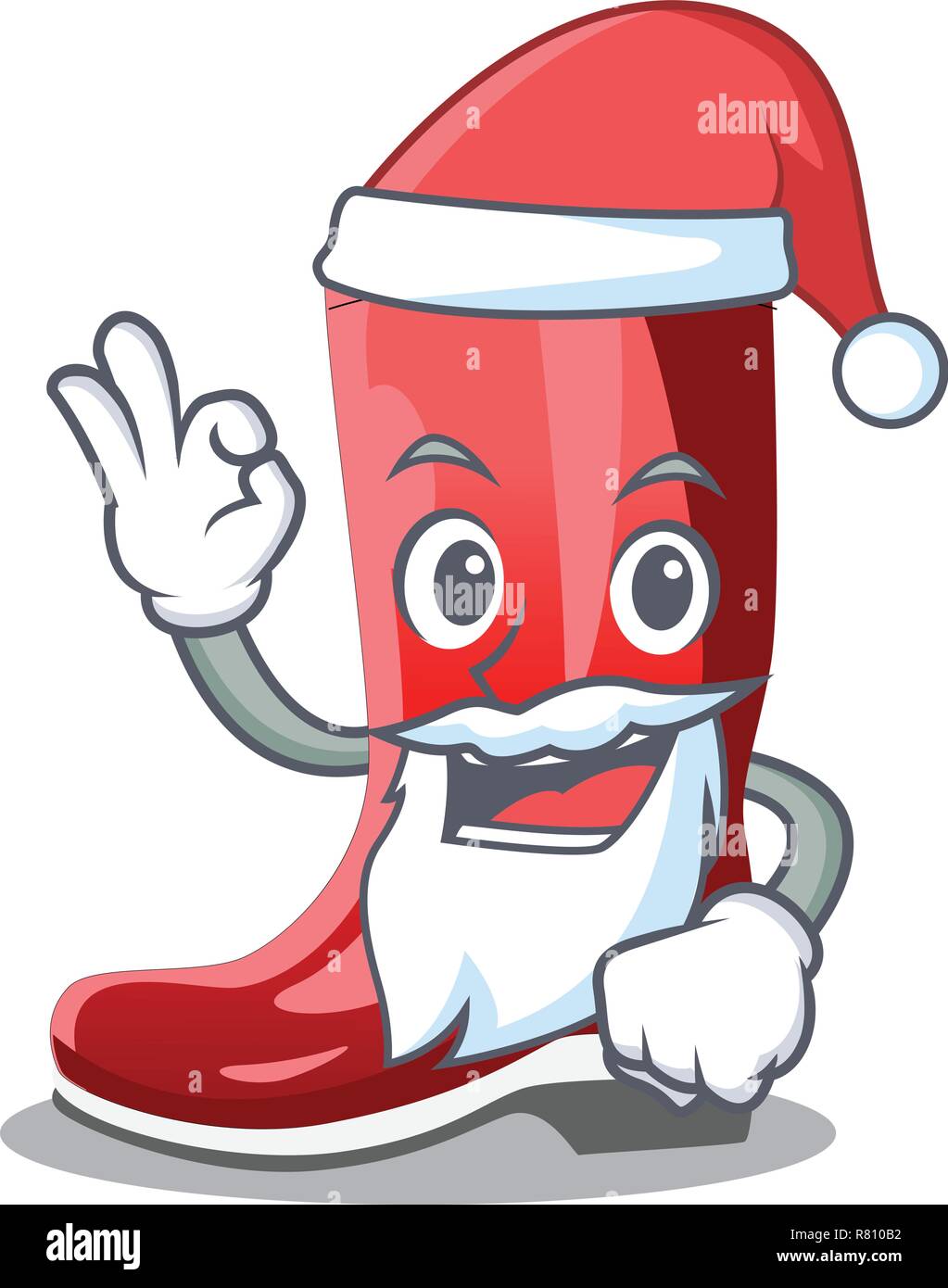 Santa boots black Stock Vector Images Alamy