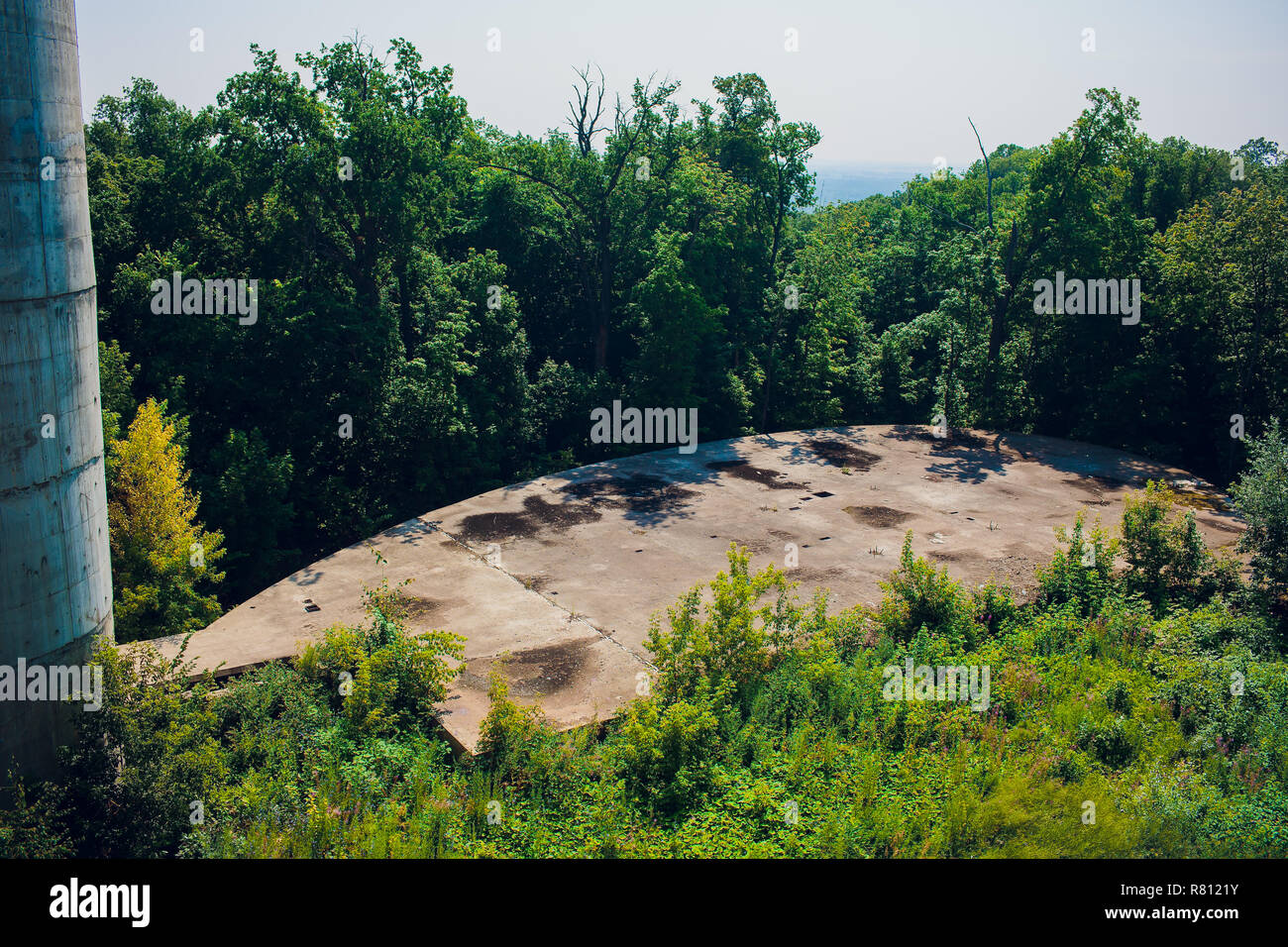 Laying foundation. Construction works. foundation for house. Grounds for Cottage. Stock Photo