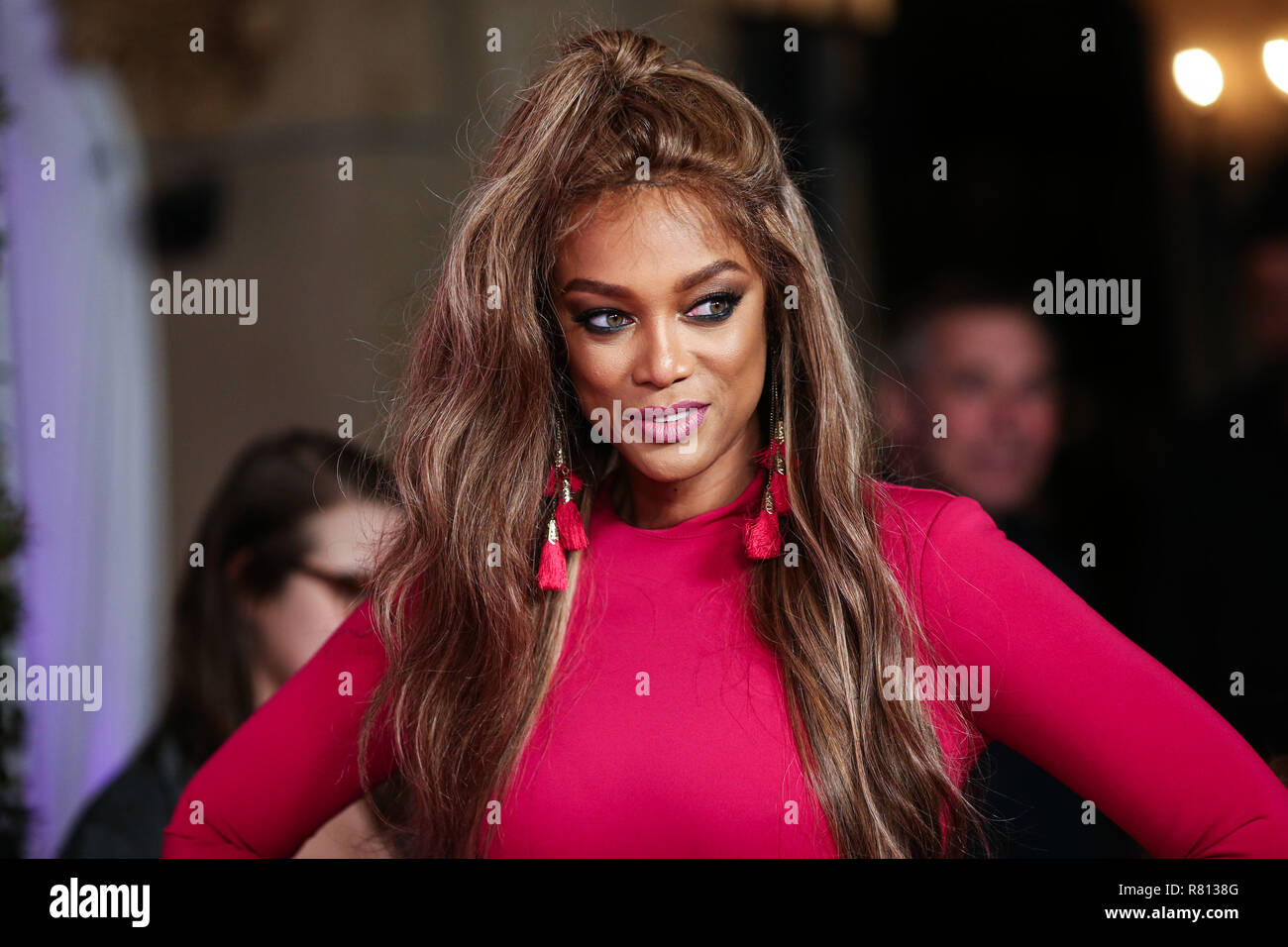 HOLLYWOOD, LOS ANGELES, CA, USA - NOVEMBER 27: Tyra Banks at the World Premiere Of Freeform's 'Life-Size 2' held at The Hollywood Roosevelt on November 27, 2018 in Hollywood, Los Angeles, California, United States. (Photo by Xavier Collin/Image Press Agency) Stock Photo