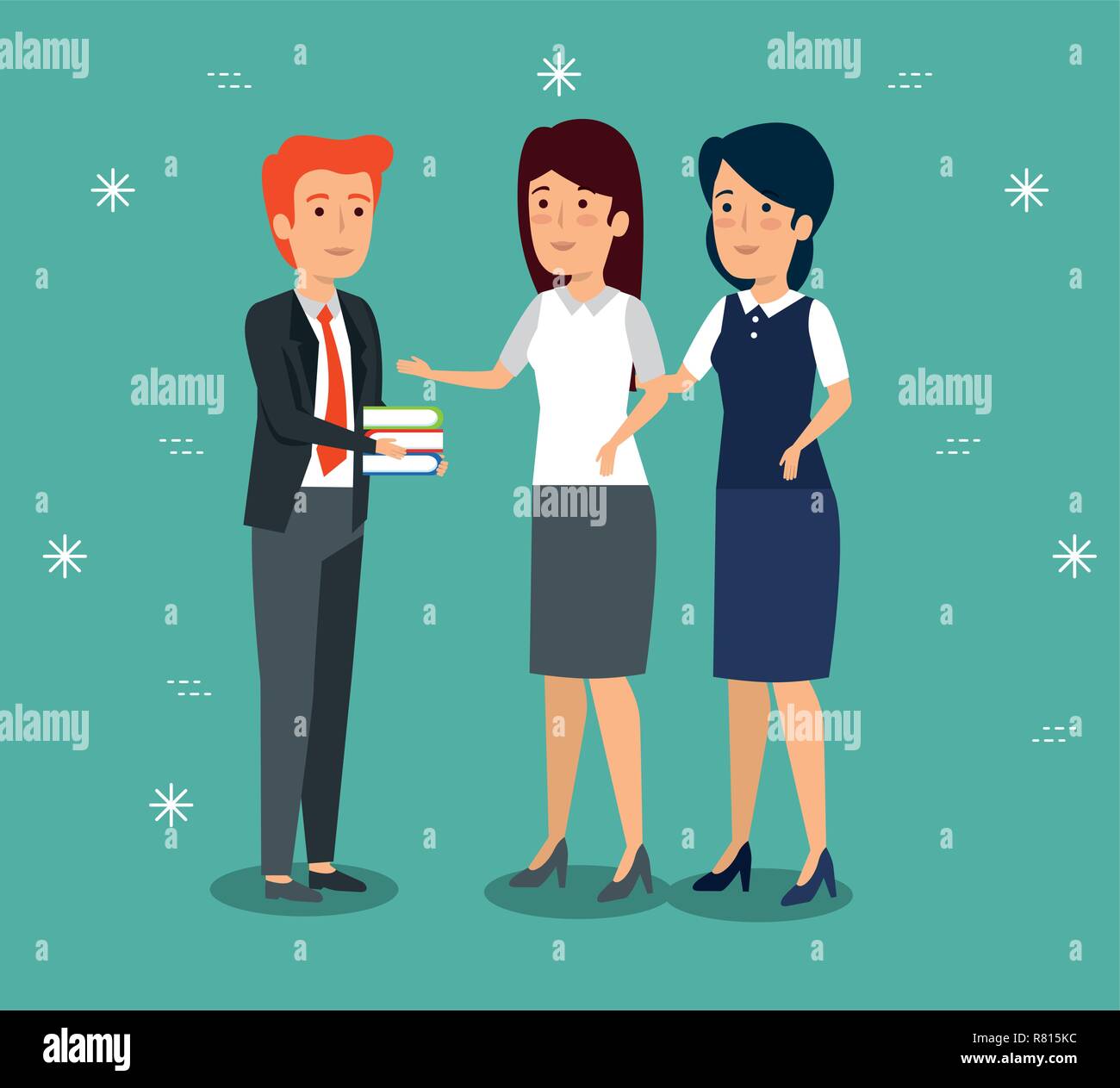 businesspeople professional teamwork strategy plan Stock Vector Image ...