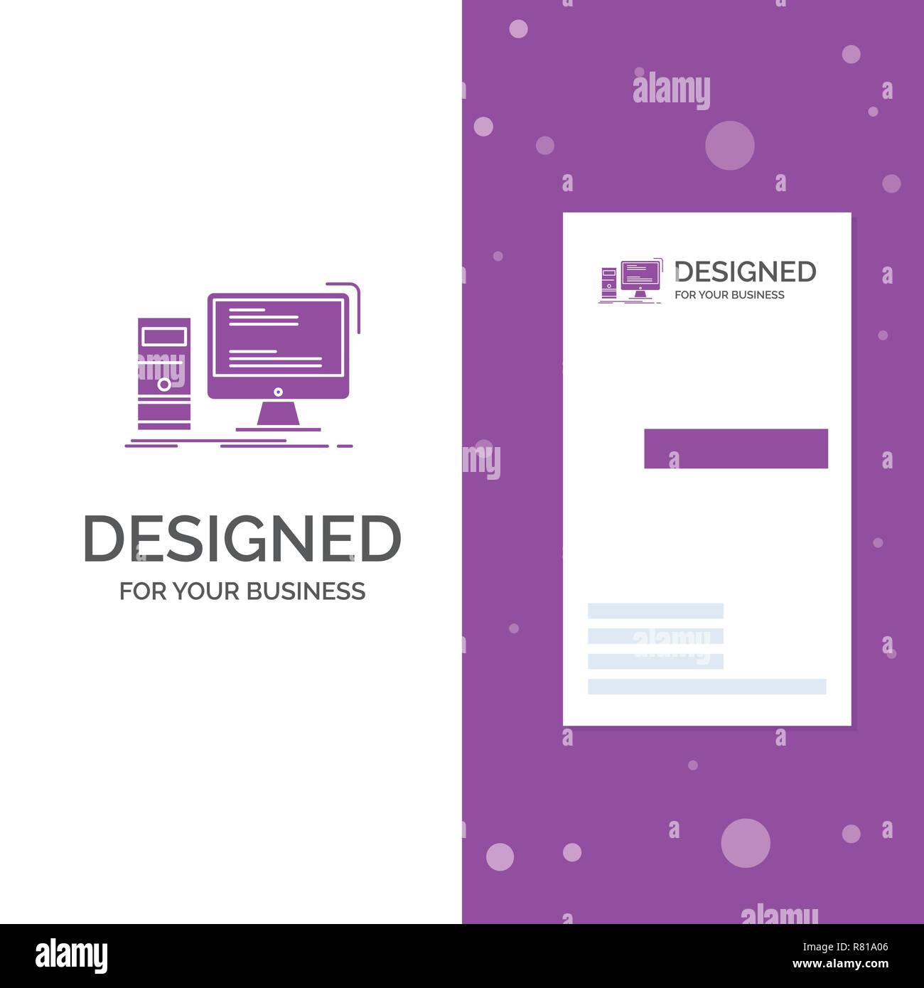 Computer Visiting Card Background Design