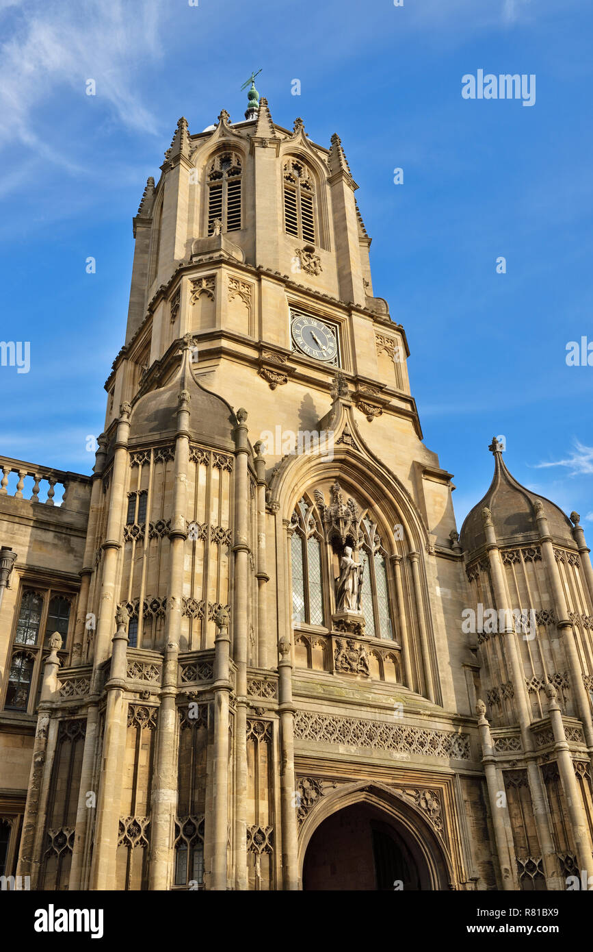 Tom Tower, Christ Church College, Oxford, England, United Kingdom Stock Photo
