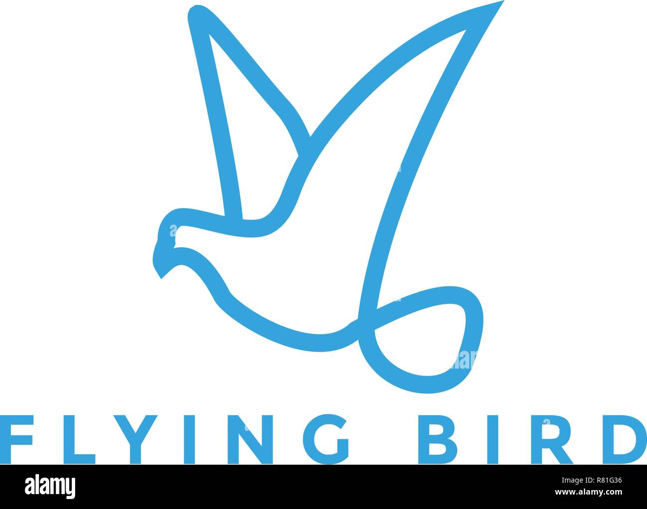 Flying bird logo design inspiration vector illustration Stock Vector ...
