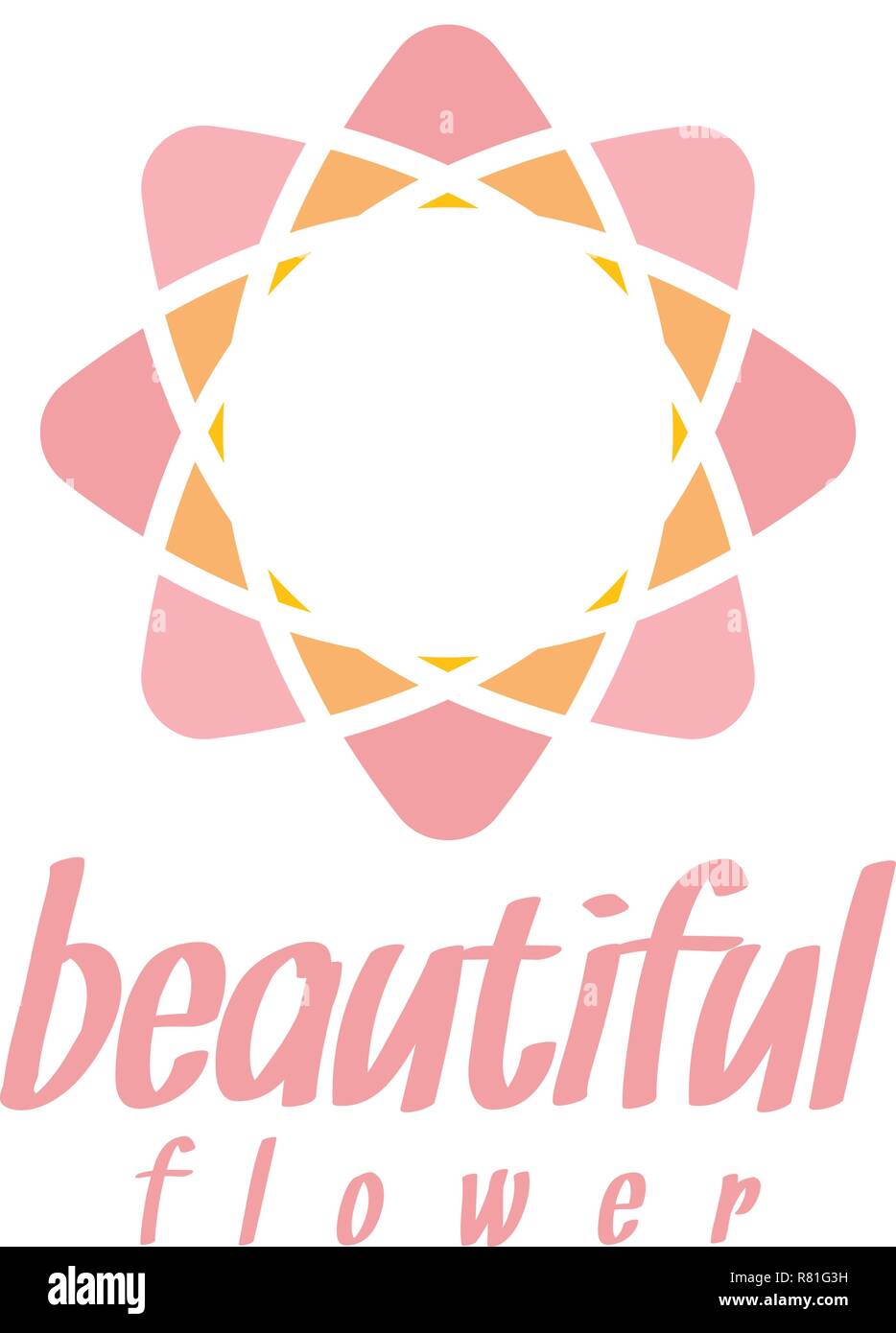 Flower of life logo design template vector illustration Stock Vector