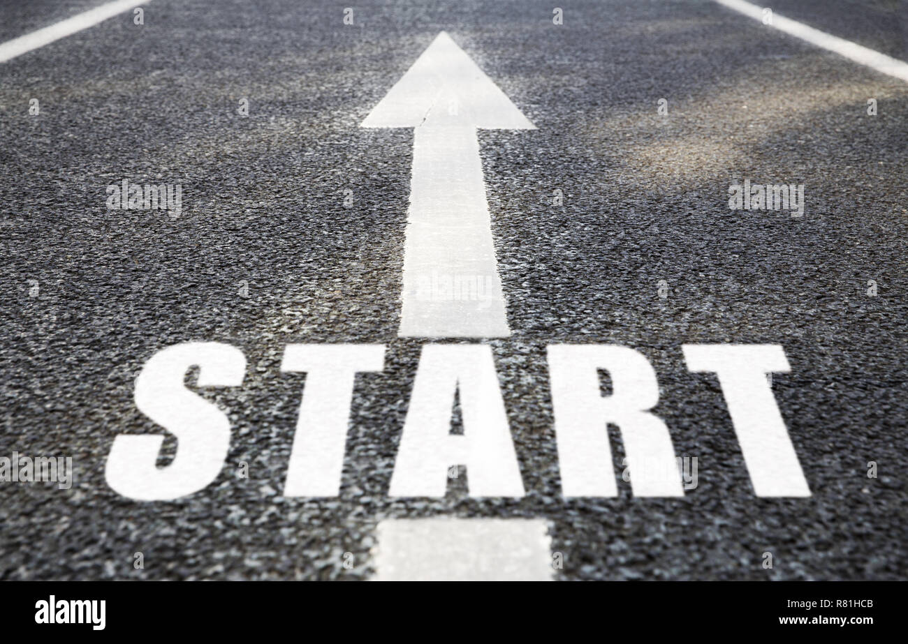 Road marking arrow hi-res stock photography and images - Alamy