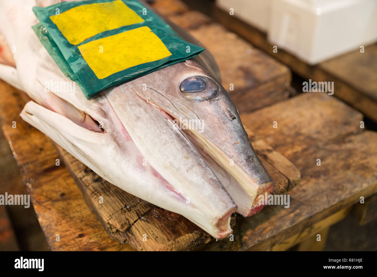 fresh fish or seafood at japanese street market Stock Photo Alamy