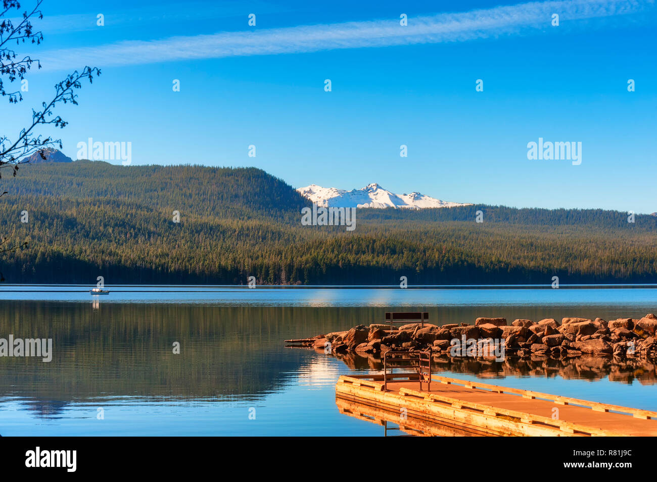 Fishing boat on Odell Lake