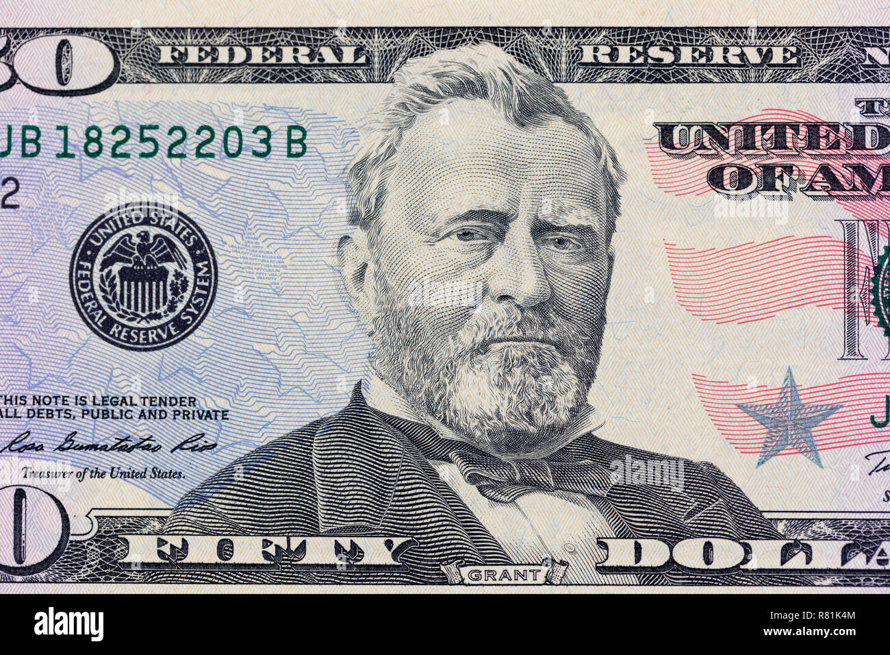 50 USD  Money, Dollar, Ulysses grant