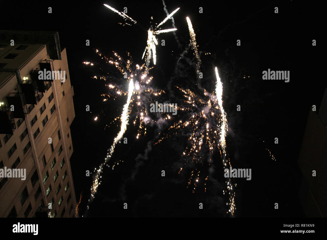 Fireworks in downtown Knoxville, TN, USA Stock Photo Alamy