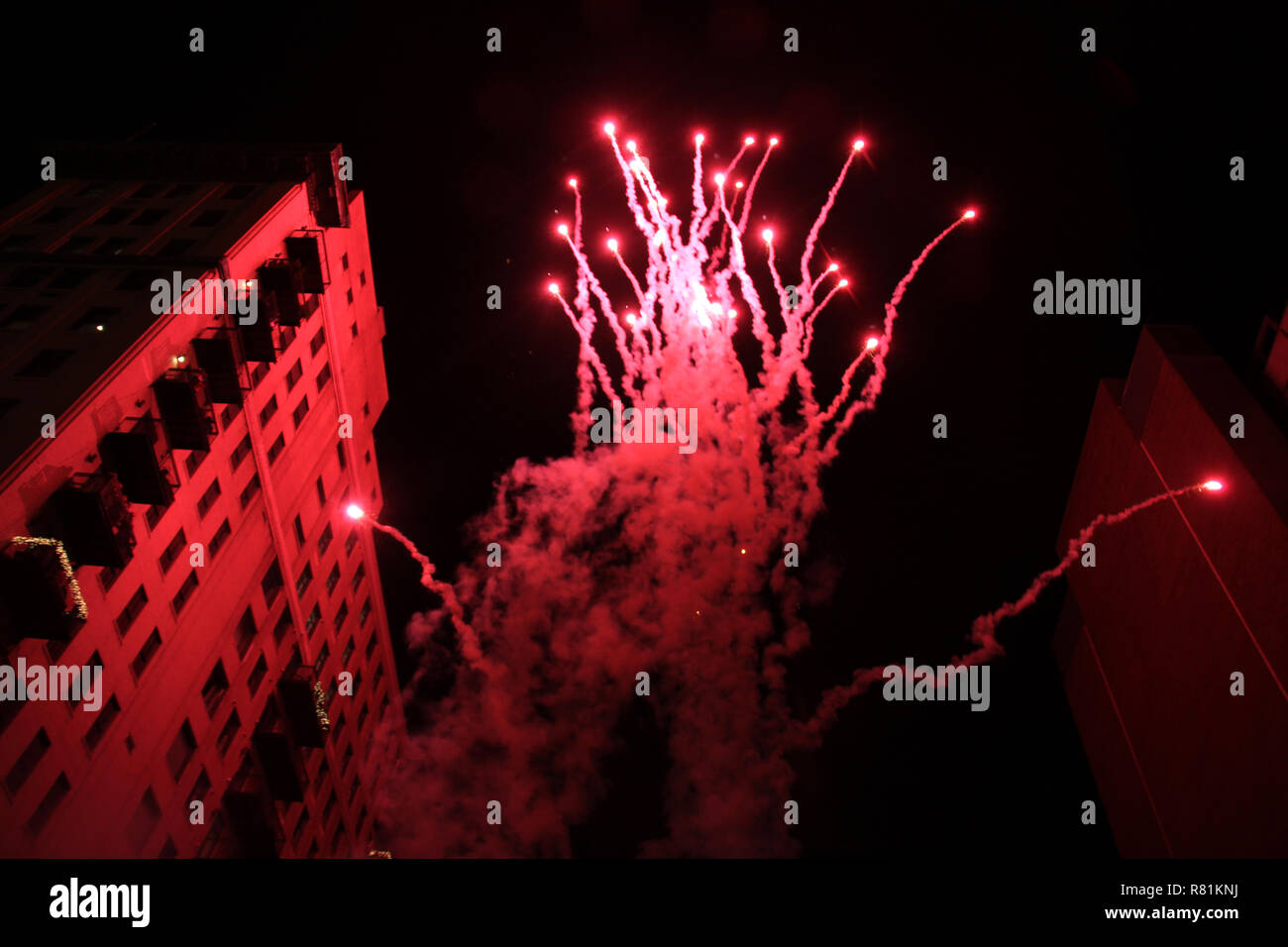Fireworks in downtown Knoxville, TN Stock Photo Alamy