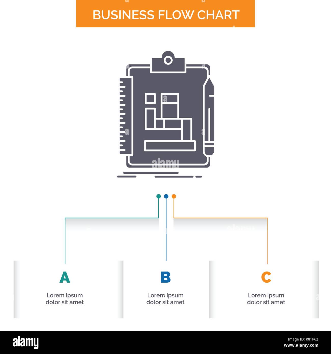 Work Process Flow Chart Template from c8.alamy.com