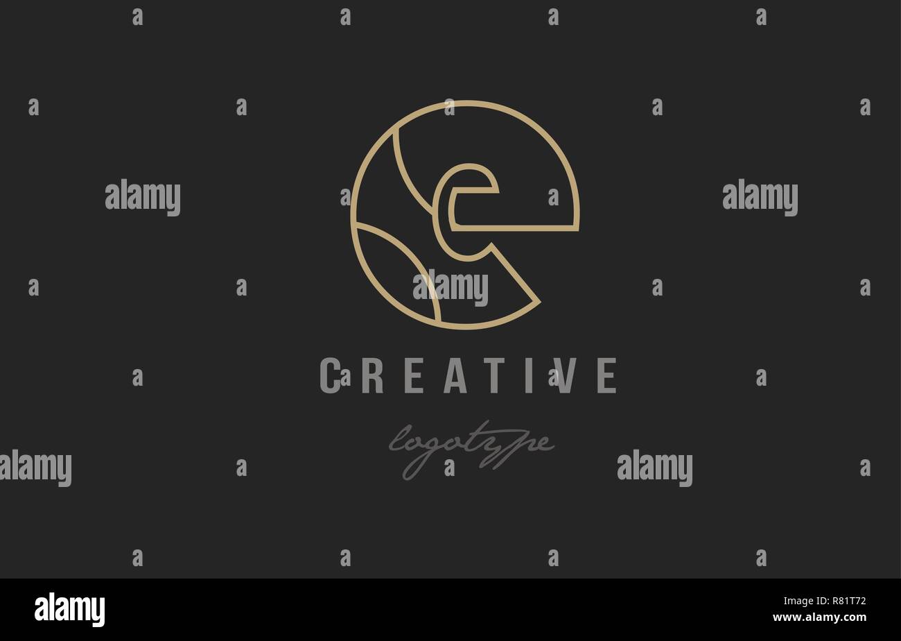 black and yellow gold alphabet letter e logo design suitable for a ...