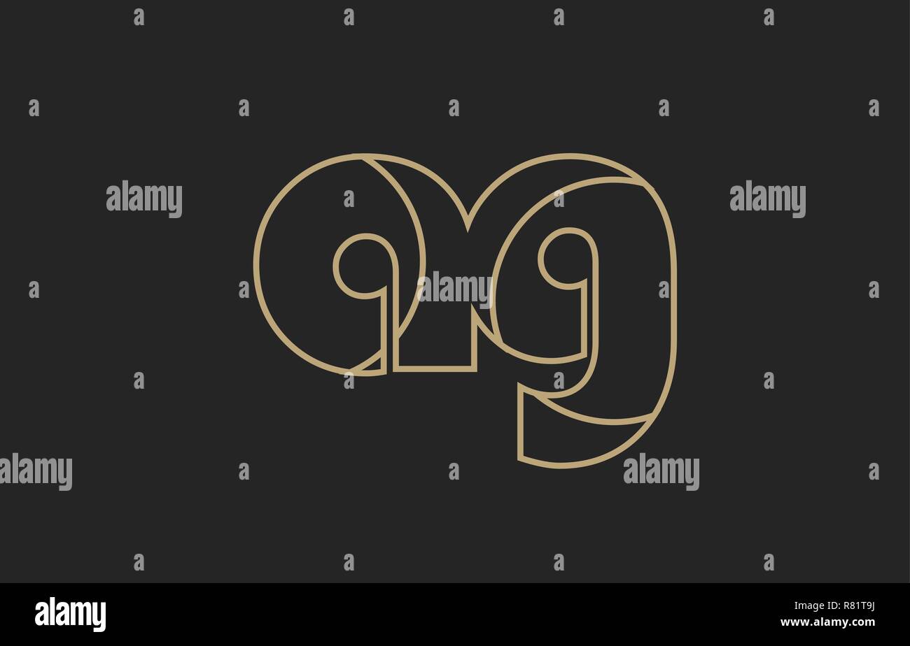 black and yellow gold alphabet letter ag a g logo combination design ...