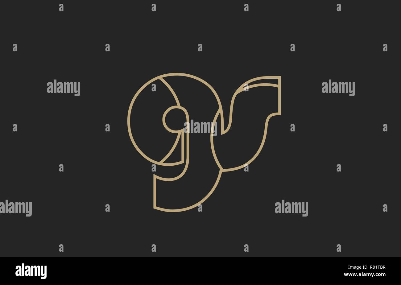 black and yellow gold alphabet letter gs g s logo combination design ...