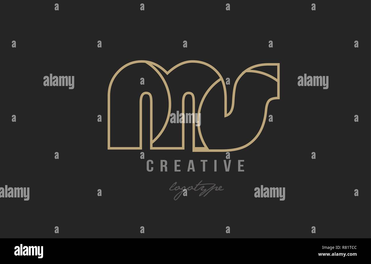 black and yellow gold alphabet letter ms m s logo combination design ...