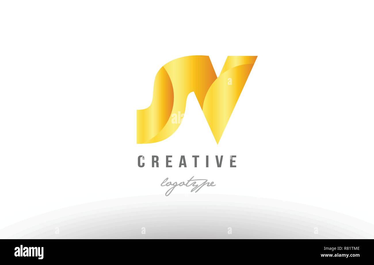 Design of alphabet letter logo combination sv s v with gold golden ...