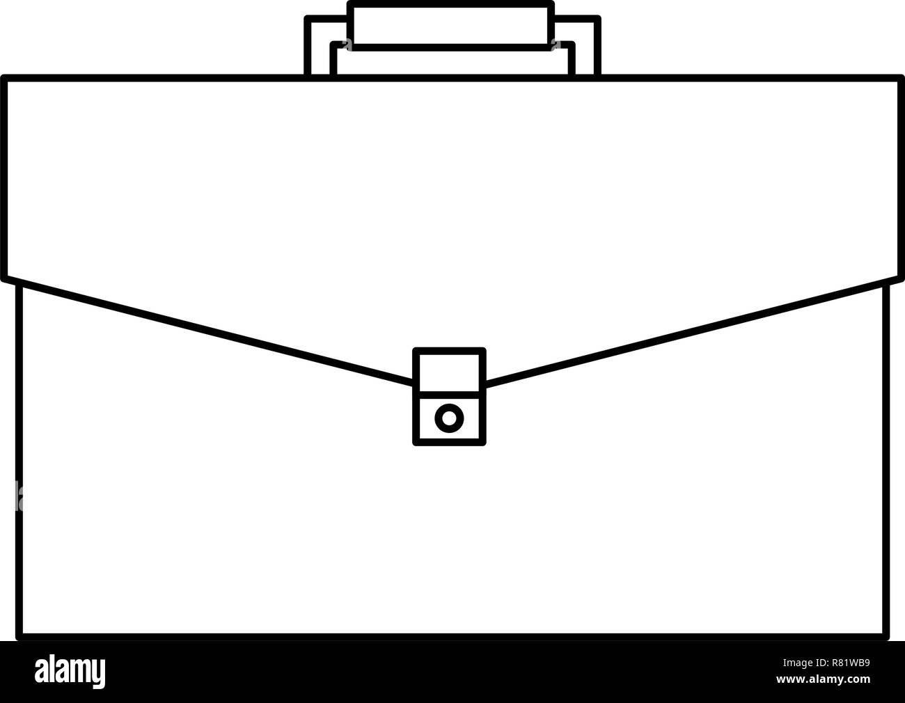 business briefcase on white background vector illustration vector
