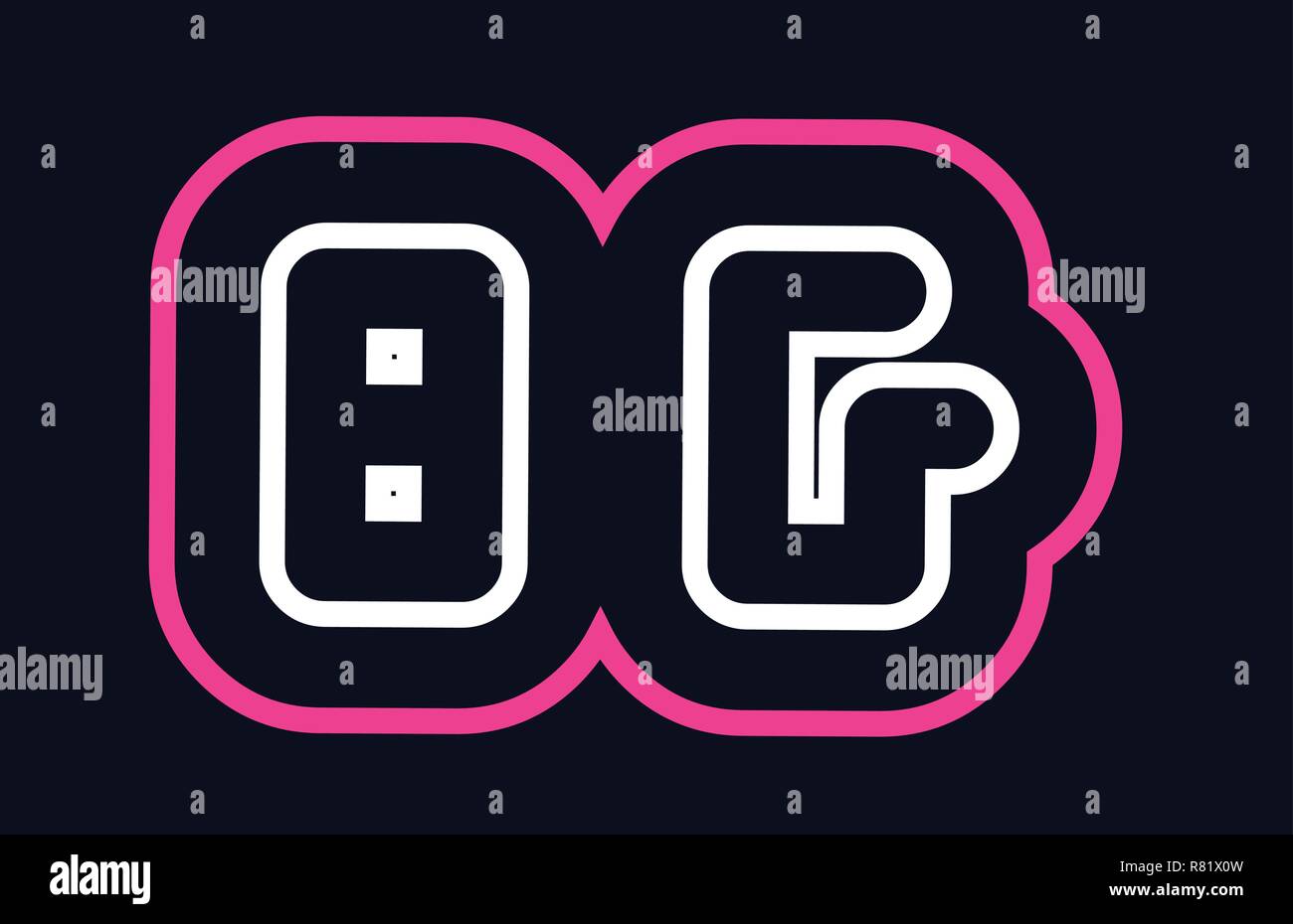 pink white blue alphabet combination letter bg b g logo design suitable ...