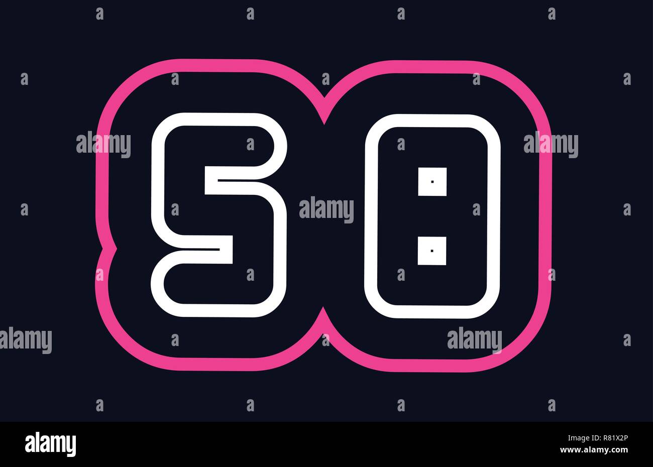 pink white blue alphabet combination letter sb s b logo design suitable ...