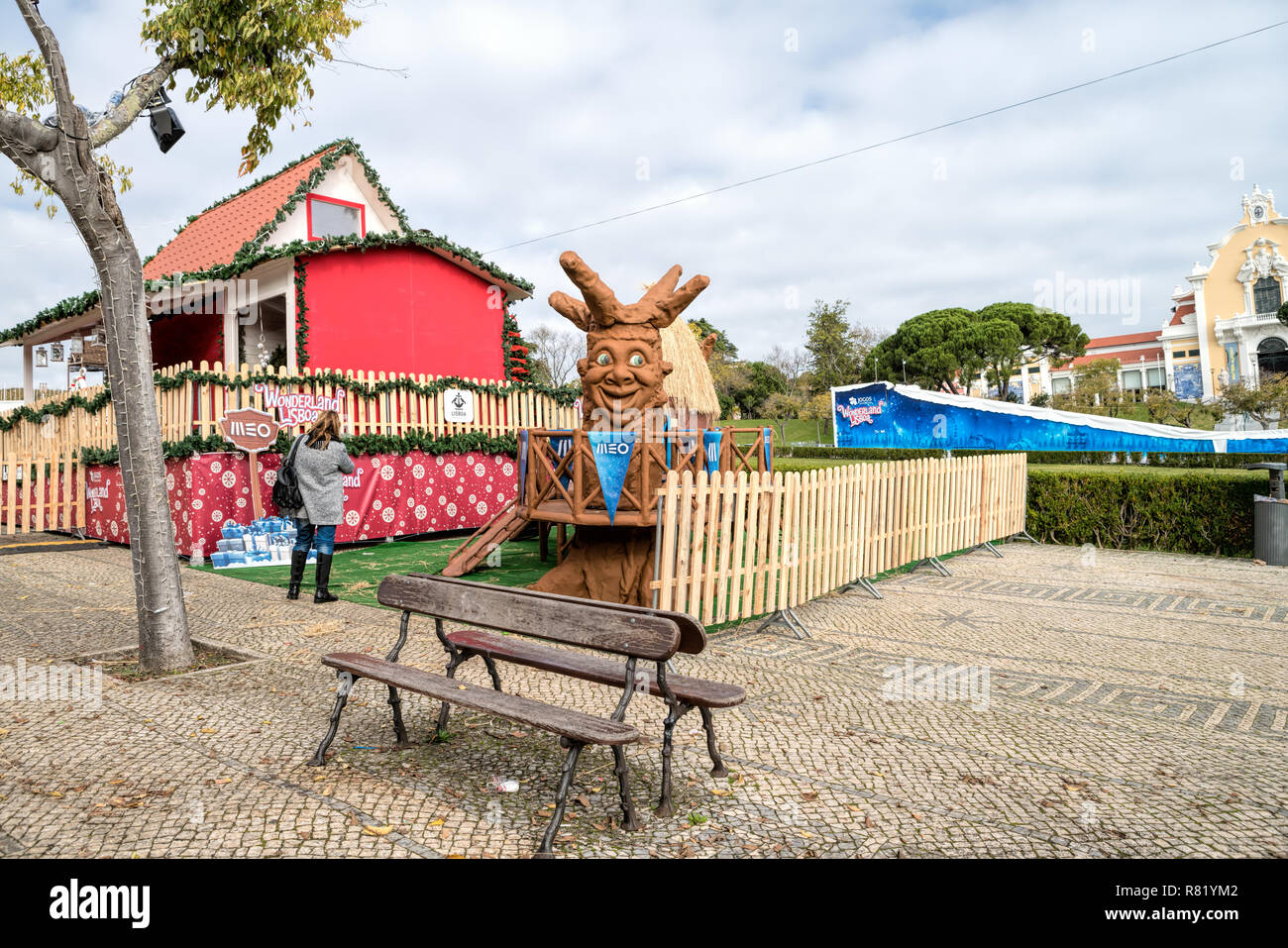 Wonderland Lisbon Christmas Market , Fair . Christmas market and