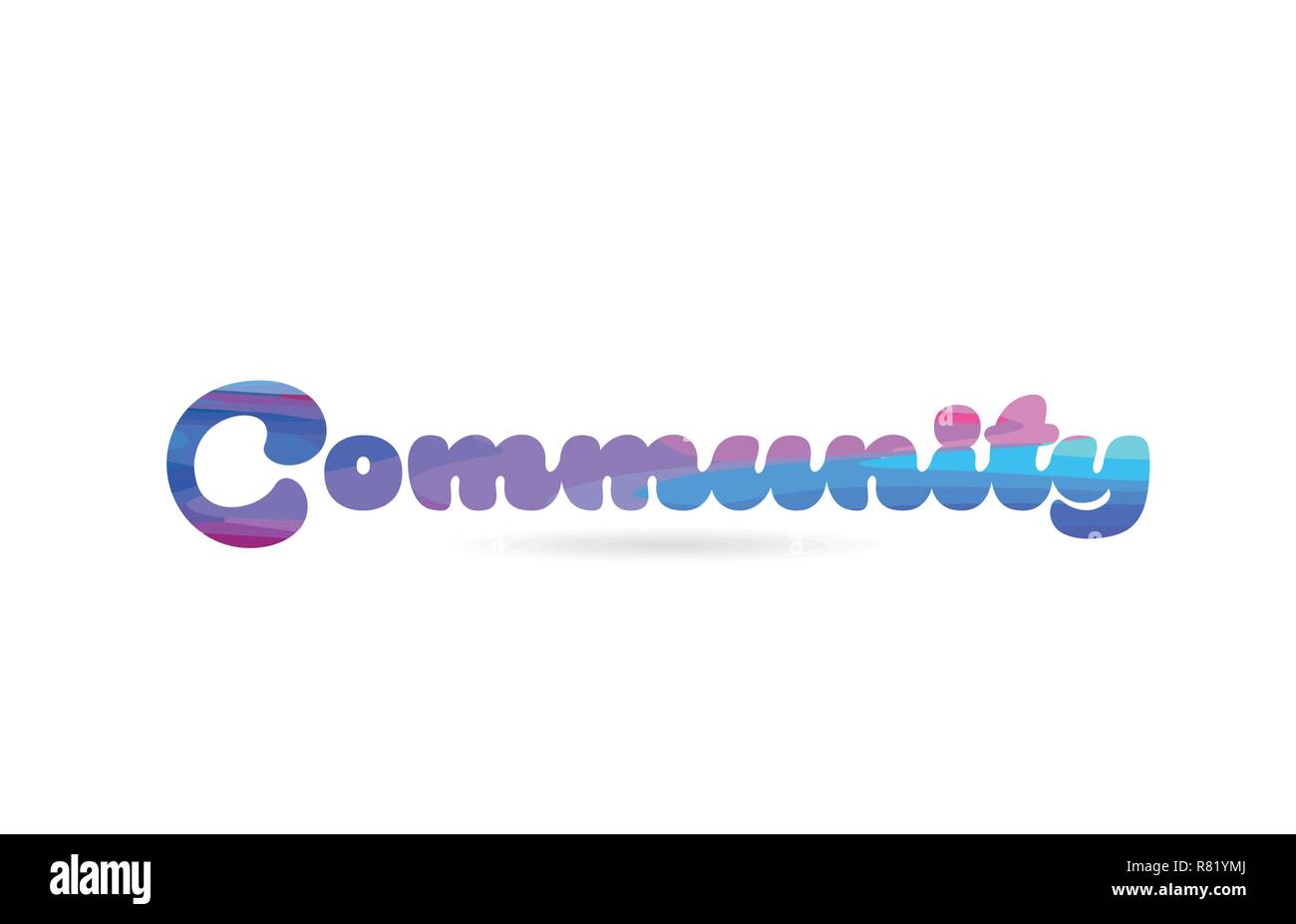Word community text Stock Vector Images - Alamy