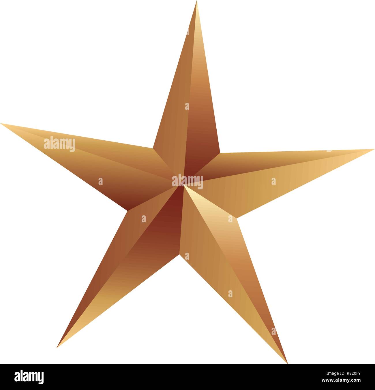 golden star decoration on white background vector illustration Stock ...