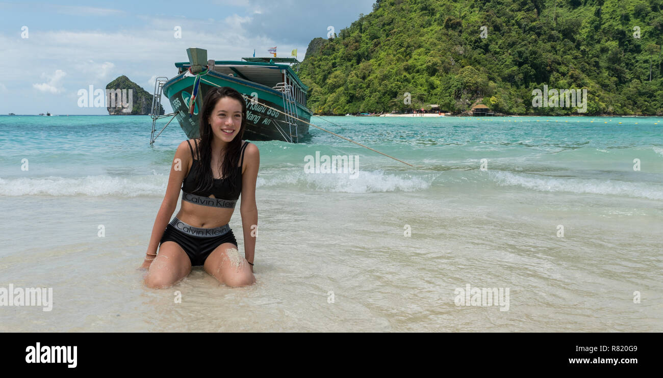 Female Teen Bathing Suit High Resolution Stock Photography And Images Alamy