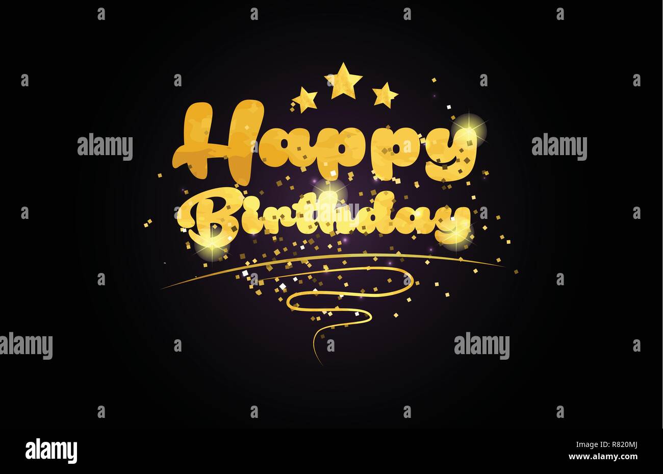 Happy Birthday Word With Star And Golden Color Suitable For Card Icon Or Typography Logo Design Stock Vector Image Art Alamy Happy Birthday Word With Star And Golden Color Suitable For Card Icon Or Typography Logo Design Stock Vector Image Art Alamy