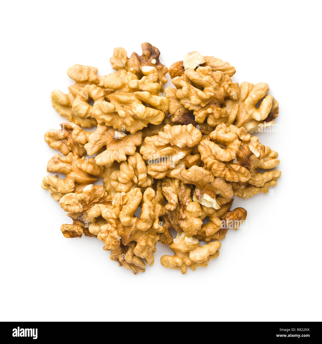 The walnut kernels isolated on white background Stock Photo Alamy