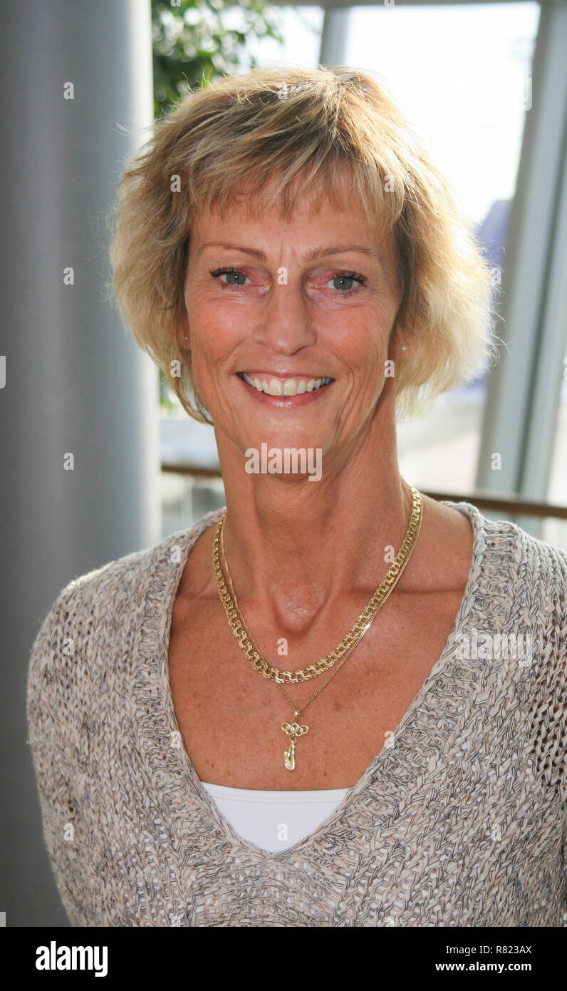 ULRIKA KNAPE-LINDBERGH former Swedish diver  and Olympic goldmedalist in Munich games Stock Photo