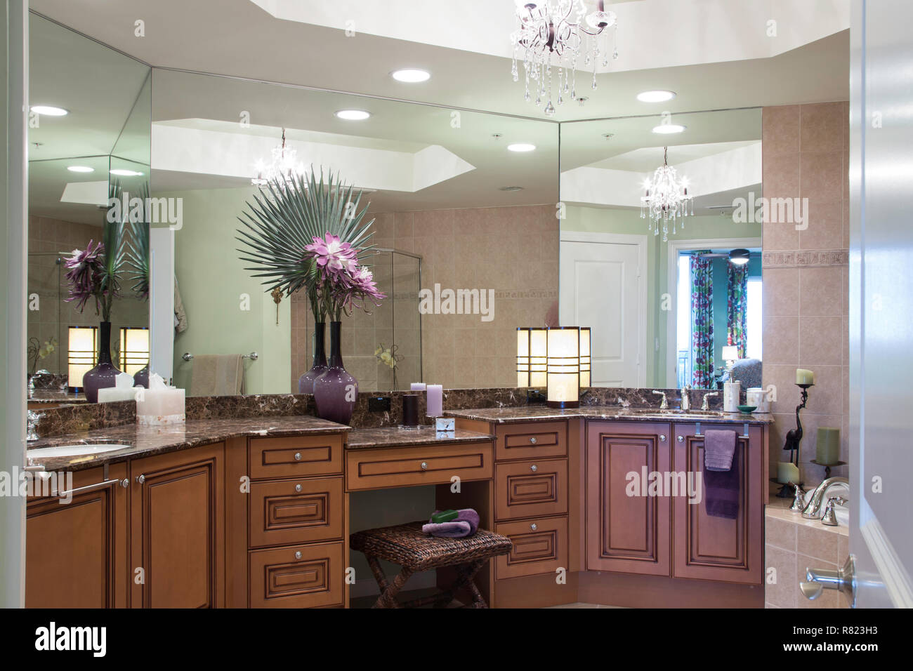 Bathroom Interior, USA Stock Photo