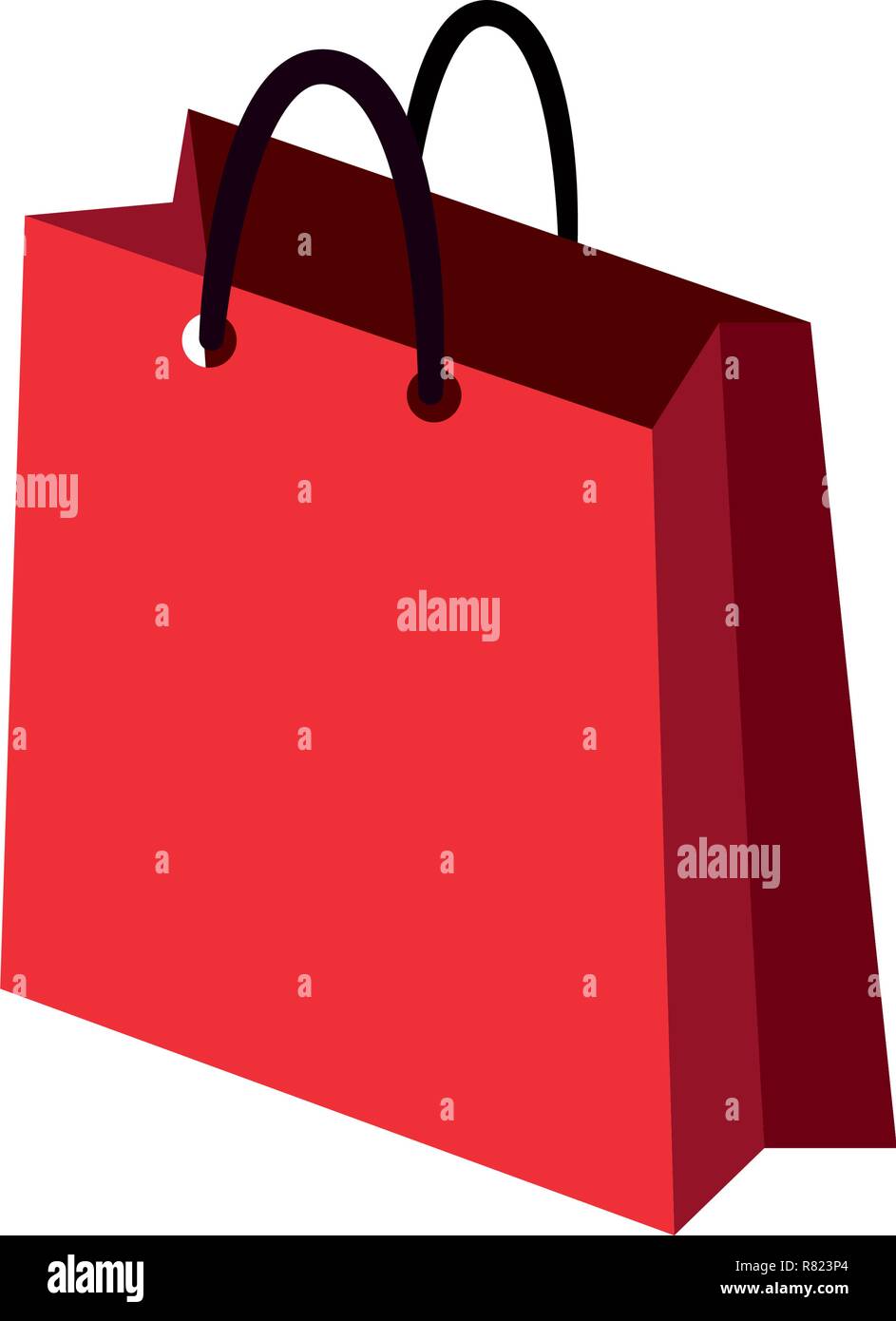 shopping bag on white background vector illustration Stock Vector Image ...