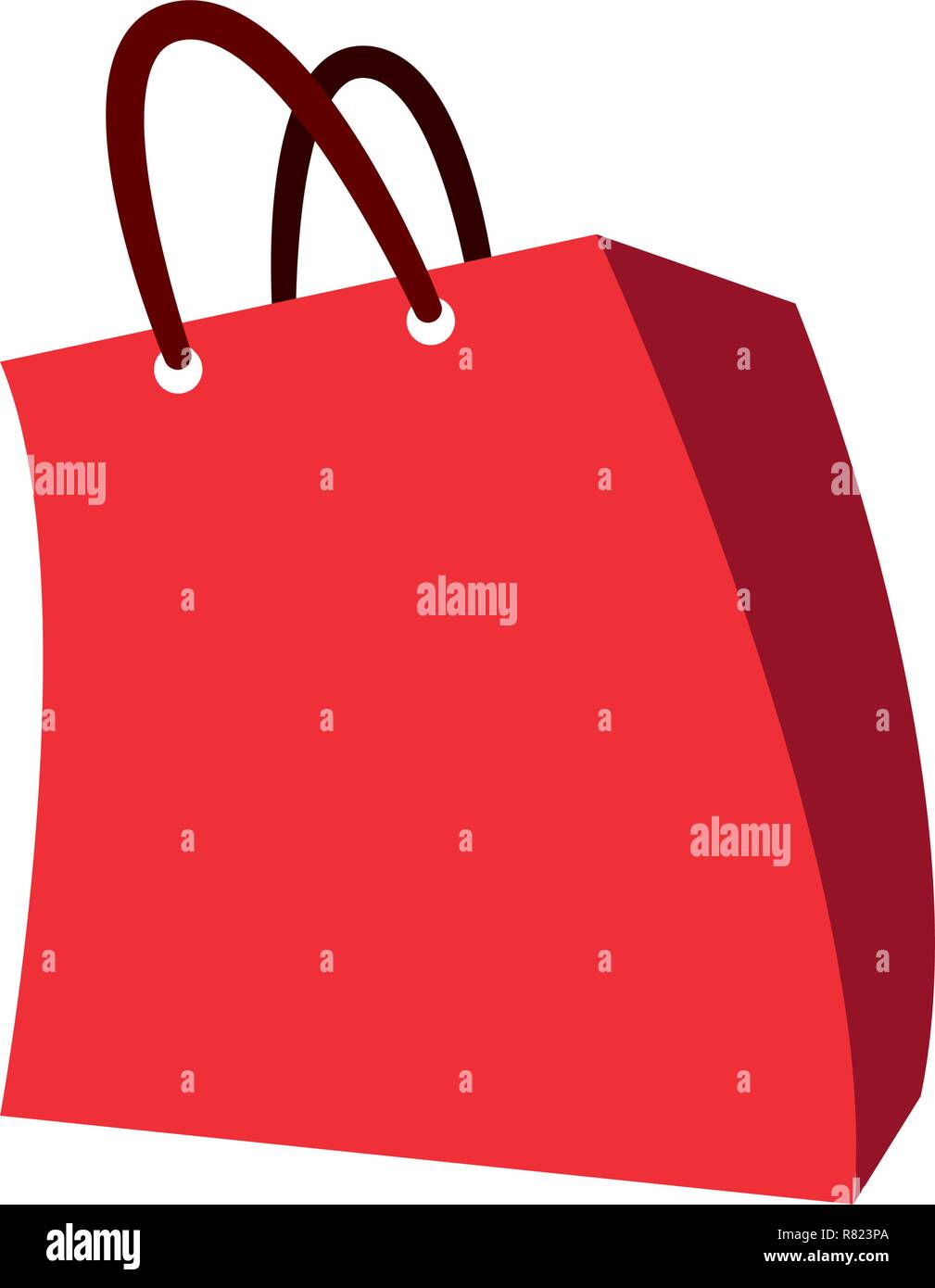 shopping bag on white background vector illustration Stock Vector Image ...