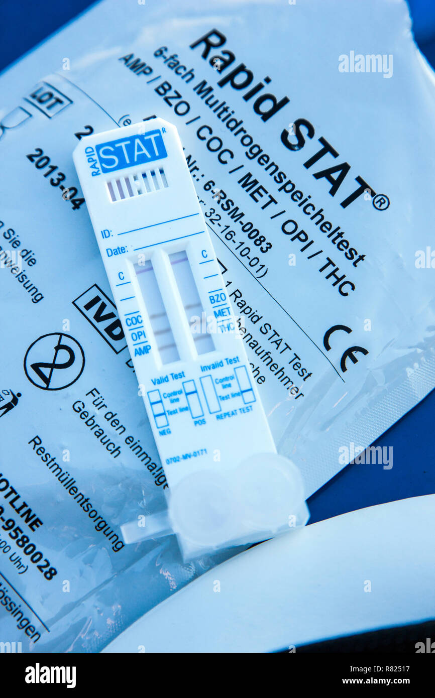 Instant drug test kit, Germany Stock Photo Alamy