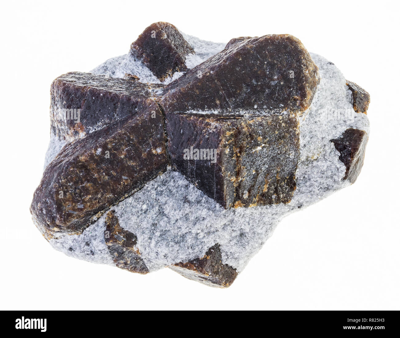 macro photography of natural mineral from geological collection raw