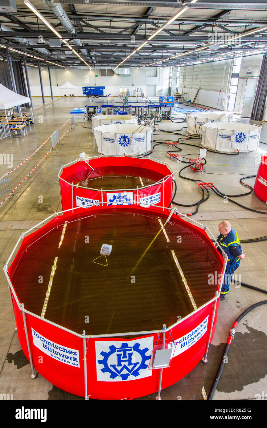 Recycling tanks, drinking water treatment plant of the THW, Federal